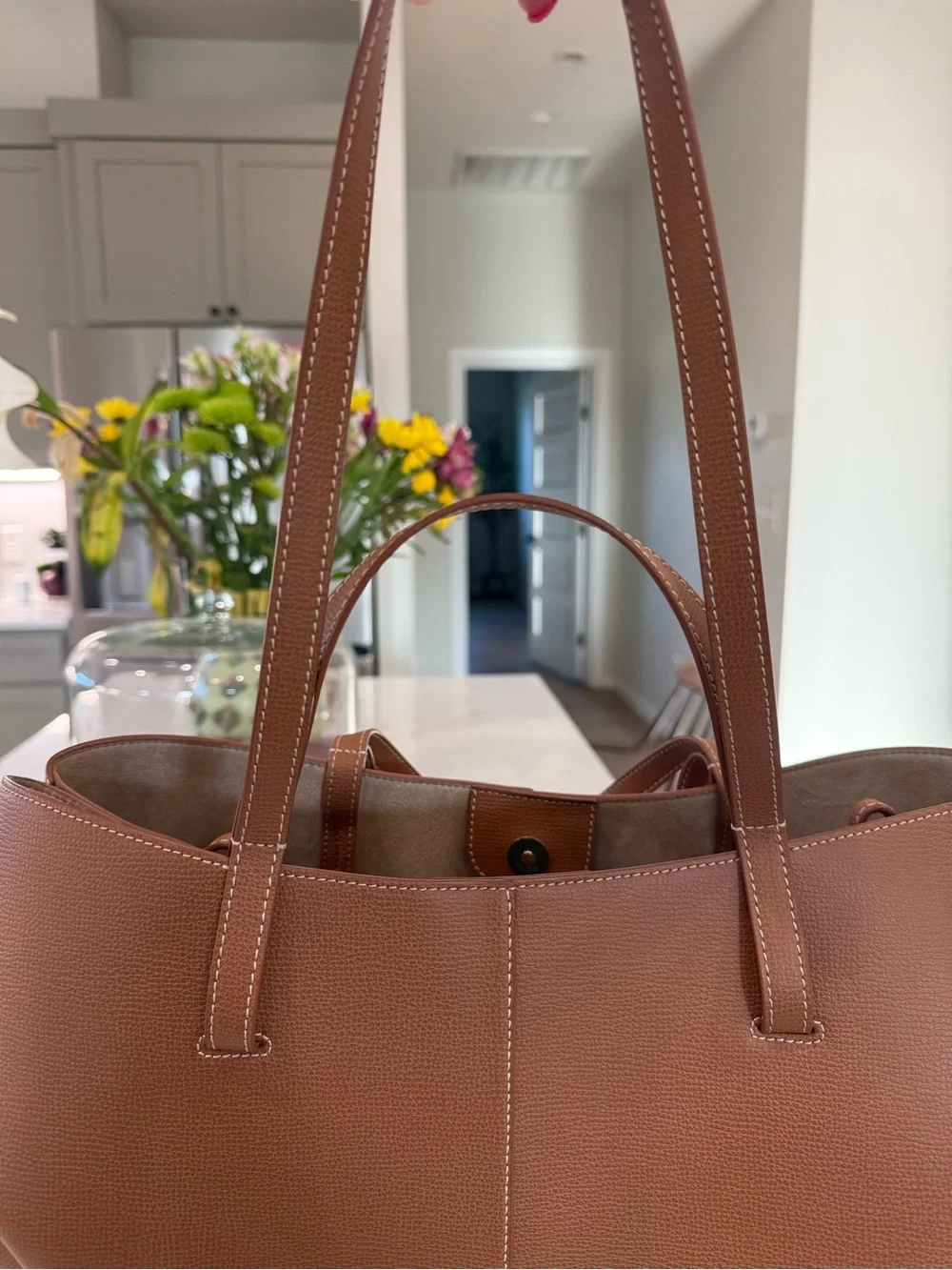 Polene Cyme Textured Camel